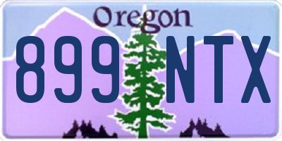 OR license plate 899NTX