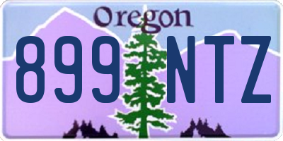 OR license plate 899NTZ