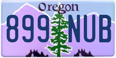 OR license plate 899NUB