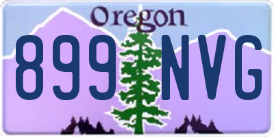 OR license plate 899NVG