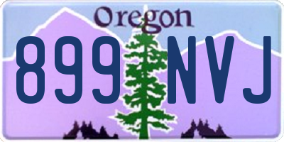 OR license plate 899NVJ