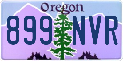 OR license plate 899NVR