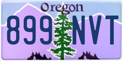 OR license plate 899NVT