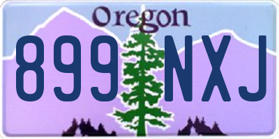 OR license plate 899NXJ