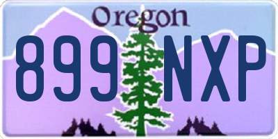 OR license plate 899NXP