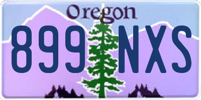 OR license plate 899NXS