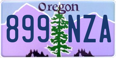 OR license plate 899NZA