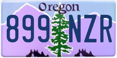 OR license plate 899NZR