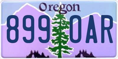 OR license plate 899OAR
