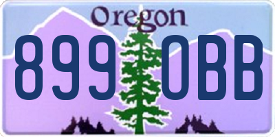 OR license plate 899OBB