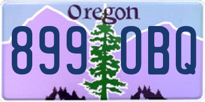 OR license plate 899OBQ