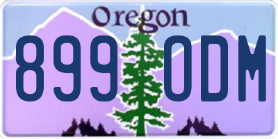 OR license plate 899ODM
