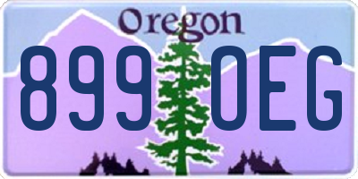 OR license plate 899OEG