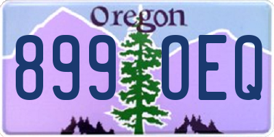 OR license plate 899OEQ