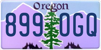 OR license plate 899OGQ