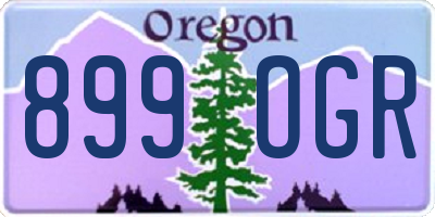 OR license plate 899OGR