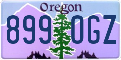 OR license plate 899OGZ
