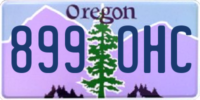 OR license plate 899OHC