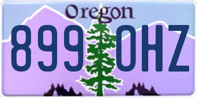 OR license plate 899OHZ