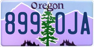 OR license plate 899OJA