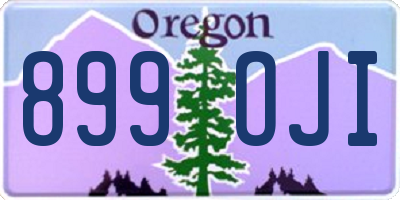 OR license plate 899OJI