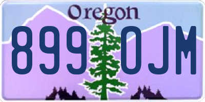 OR license plate 899OJM