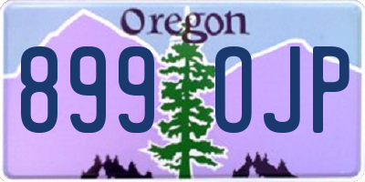 OR license plate 899OJP