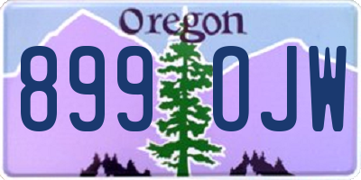 OR license plate 899OJW