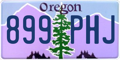 OR license plate 899PHJ