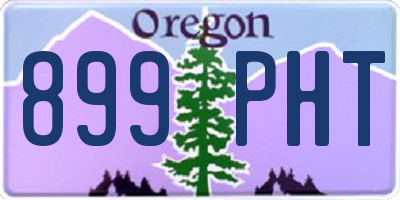 OR license plate 899PHT