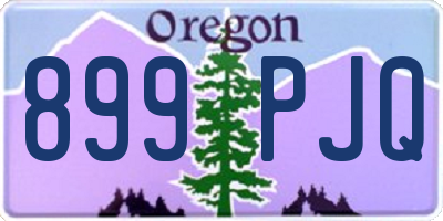 OR license plate 899PJQ