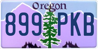 OR license plate 899PKB