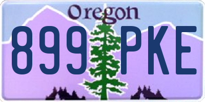 OR license plate 899PKE