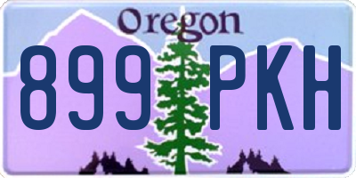 OR license plate 899PKH