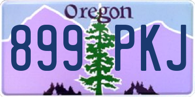 OR license plate 899PKJ