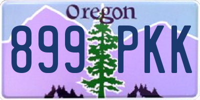 OR license plate 899PKK
