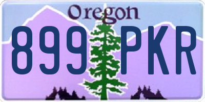 OR license plate 899PKR