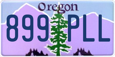 OR license plate 899PLL