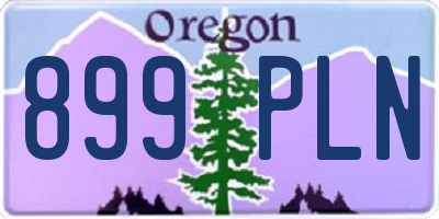 OR license plate 899PLN