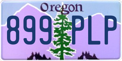 OR license plate 899PLP