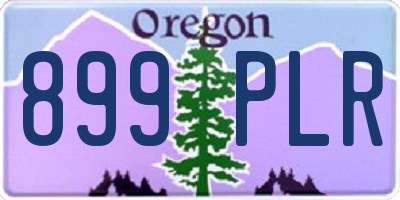 OR license plate 899PLR