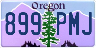 OR license plate 899PMJ