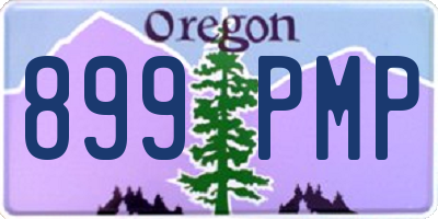 OR license plate 899PMP