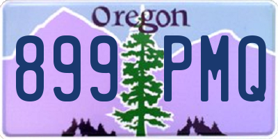 OR license plate 899PMQ