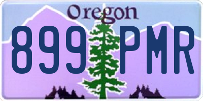 OR license plate 899PMR