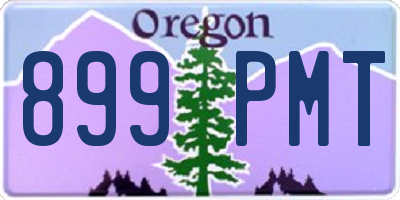 OR license plate 899PMT