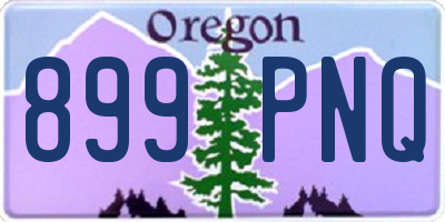 OR license plate 899PNQ