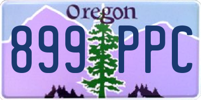 OR license plate 899PPC