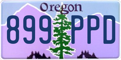 OR license plate 899PPD