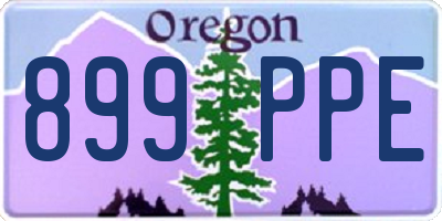 OR license plate 899PPE